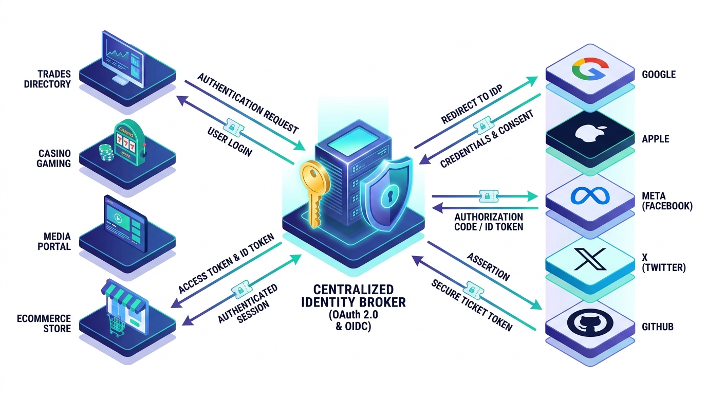NoctisID Federated OAuth Flow Diagram